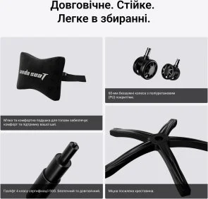 Фото: Крісло Anda Seat Phantom 4 L Gray Fabric (AD18YSD-72-G-F-G01) № 19 | KTC