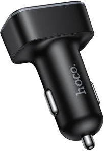 Фото: Автомобільний зарядний пристрій Hoco Z63B Barry QC3.0 PD 30W Black (6942007666244) № 5 | KTC