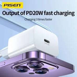 Фото: Зарядний пристрій Pisen A829 Quick PD 20W Black (A829-120167C-EU1_Black) № 5 | KTC