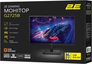 Фото: Монітор 2E G2725B Black (2E-G2725B-01.UA) - 27" IPS / 1920×1080 / 240 Гц / AMD FreeSync № 14 | KTC