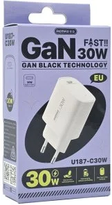 Фото: Зарядний пристрій Remax GaN Fast Charger PD 30W White (6954851247203) № 2 | KTC