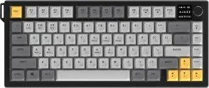 Фото: Клавіатура Ajazz AF82 WL/BT/USB Black/Grey/Yellow (AF82-BGY) № 2 | KTC