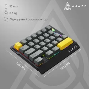 Фото: Клавіатура Ajazz AK029 Ice lsland Magnetic Switch USB Black (AK029-I-BY) № 17 | KTC