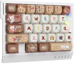 Фото: Клавіатура Ajazz AK029 Meow Magnetic Switch USB Beige (AK029-M-Y) № 2 | KTC