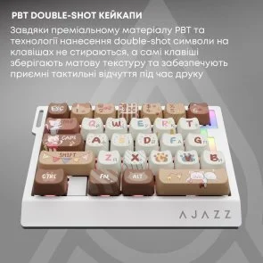 Фото: Клавіатура Ajazz AK029 Meow Magnetic Switch USB Beige (AK029-M-Y) № 11 | KTC