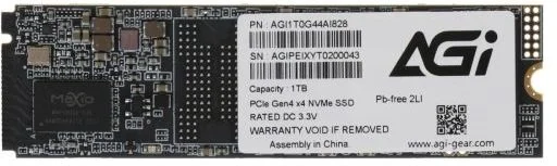 Фото: SSD-накопичувач AGI AI828 2280 PCIe 4.0 x4 1TB (AGI1T0G44AI828-CB) № 2 | KTC