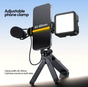 Фото: Універсальний тримач Ulanzi MA89 MagLock Phone Holder Tripod Black (T169) № 8 | KTC