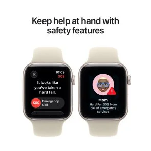 Фото: Смарт годинник Apple Watch SE 3 New GPS 40mm - Starlight Aluminium Case with Sand Sport Band - M/L (MJKW4) № 5 | KTC