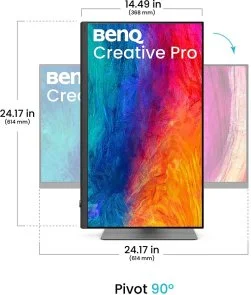 Фото: Монітор BenQ Creative Pro PD2732U Dark Grey (9H.Y0MLA.TBE) - 27" IPS / 3840×2160 / 60 Гц / Pivot / HAS № 3 | KTC