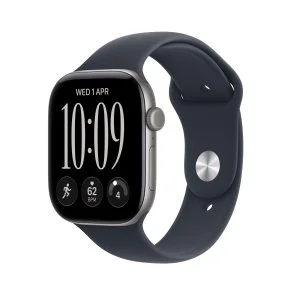 Смарт годинник Apple Watch 12 GPS + Cellular 42mm - Space Grey Aluminium Case with Navy Blue Sport Band - S/M (MJFX4)