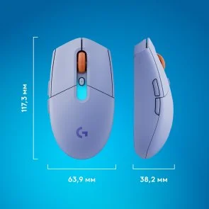 Фото: Миша Logitech G305 X SUPERLIGHT Wireless/BT Lilac (910-007755) № 9 | KTC