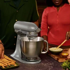Фото: Планетарний міксер KitchenAid Artisan Plus 4.7L 5KSM50PKVE Medallion Silver (5KSM50PKVEMS) № 8 | KTC