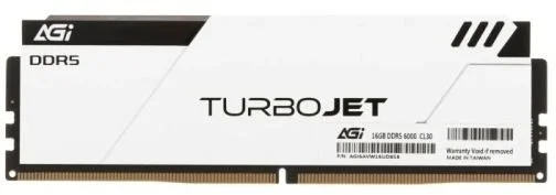 Фото: Оперативна пам’ять AGI Turbojet Black Lightbar White DDR5 1x16GB (AGI6AVW16UD858-SR) № 3 | KTC