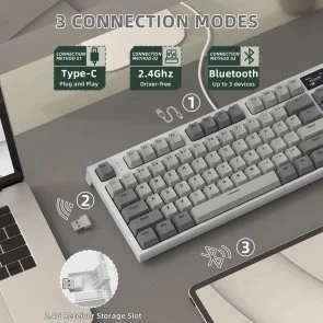 Фото: Клавіатура Attack Shark K86 Business Gray (K86BG_AS) № 7 | KTC