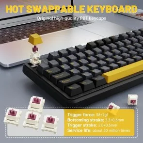 Фото: Клавіатура Attack Shark X98 Pro WL/BT/USB Star Black (X98PROSB_AS) № 7 | KTC