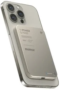 Фото: Батарея універсальна Momax 1-Power Q.Pass 5000mAh 20W / Qi 15W Titanium (IP129Q2L) № 4 | KTC