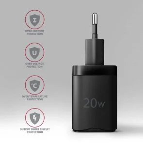 Фото: Зарядний пристрій Axagon ACU-PQ20 PD QC3.0 20W Black № 4 | KTC
