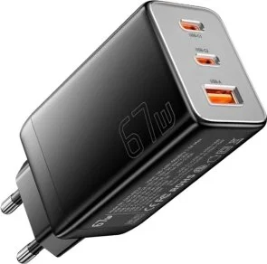 Фото: Зарядний пристрій Essager Ranges GaN 67W Black (ECT67W-LJB01-Z) № 4 | KTC