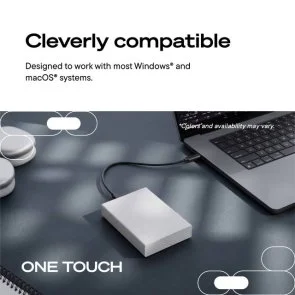 Фото: Зовнішній HDD Seagate One Touch 2TB Space Gray (STNR2000400) № 7 | KTC