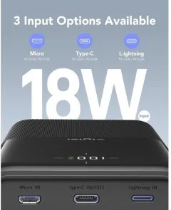 Фото: Батарея універсальна VIYISI G3015 30000mAh 22.5W Black (1186336) № 6 | KTC