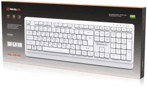 Фото: Клавіатура Real-EL RK-761W Wireless White (EL123100059) № 9 | KTC