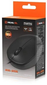 Фото: Миша Real-EL RM-206 USB Black (EL123200061) № 8 | KTC