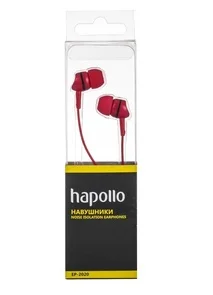 Фото: Навушники HAPOLLO EP-2020 SM-E2020 Red № 3 | KTC