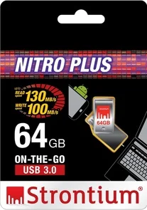 Фото: Флешка USB Strontium Nitro Plus 64 ГБ (SR64GSLOTG1Z) срібляста № 4 | KTC