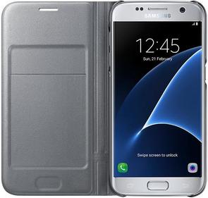 Чохол Samsung для Galaxy S7 G930 - LED View Cover сріблястий