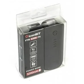 Фото: Батарея універсальна iconBIT Power Bank FTB 5200 FX2 5200mAh Black № 2 | KTC