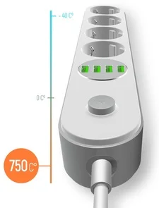 Фото: Мережевий фільтр ColorWay CW-CHE44W 4xUSB 4/2m White № 4 | KTC