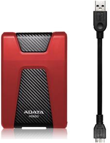 Зовнішній жорсткий диск A-Data HD650 2TB AHD650-2TU31-CRD Red