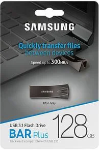 Фото: Флешка USB Samsung Bar Plus 128GB Black (MUF-128BE4/APC) № 5 | KTC