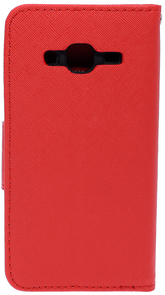 for Samsung J320 / J310 J3 - 2016 - Book Cover Red