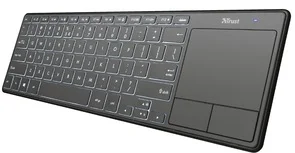 Фото: Клавіатура компактна Trust Theza wireless touchpad Black (22350) № 3 | KTC