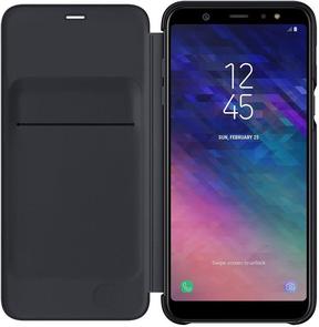 for Samsung A6 Plus 2018/A605 - Wallet Cover Black