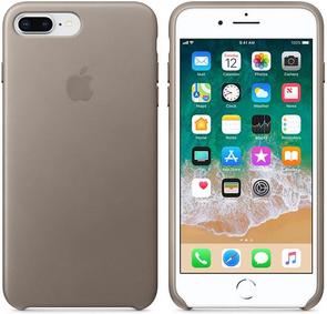 for iPhone 7/8 Plus - Leather Case Taupe