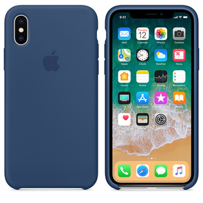 Чохол HCopy for iPhone X - Silicone Case Blue Cobalt (ASCLOXBC)