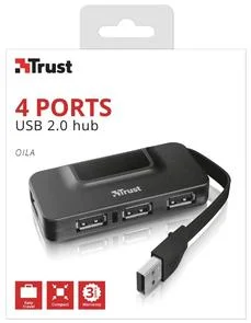 Фото: USB-хаб Trust Oila Black 20577 № 3 | KTC