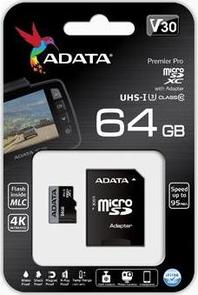 Карта пам'яті A-Data Premier Pro Micro SDXC 64GB AUSDX64GUI3V30SA1-RA1