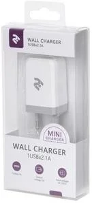 Фото: Зарядний пристрій 2E Wall Charger 1xUSB 2.1A White (2E-WC1USB2.1A-W) № 2 | KTC