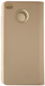 for Xiaomi redmi 4-X - MIRROR View cover Gold