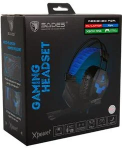 Фото: Гарнітура Sades SA-706 XPower Black/Blue (SA706 Black/Blue) № 5 | KTC