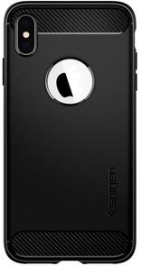 Чохол Spigen for iPhone XS Max - Rugged Armor Matte Black (065CS25125)