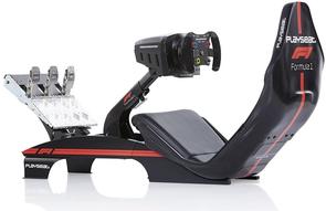 Крісло ігрове Playseat F1 Silver Official Licensed, з кріпленням для керма та педалей, Black