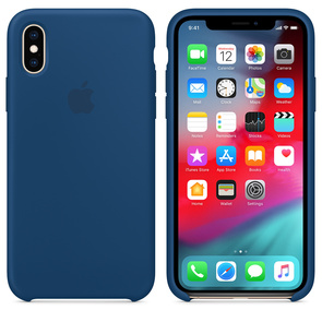 Чохол Apple for iPhone Xs - Silicone Case Blue Horizon (MTF92)