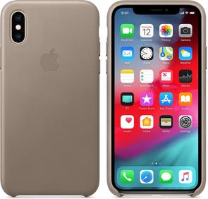 Чохол-накладка Apple для iPhone Xs - Leather Case Taupe