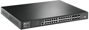 Switch, 28 ports, Tp-Link T3700G-28TQ, 24x10/100/1000Mbps, 4x1GE/SFP, 2х10GE/SFP+