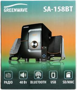 Акустична система GREENWAVE SA-158BT Black/Orange (R0015303)