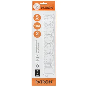 Фото: Мережевий фільтр PATRON SP-1055U 5/2m Black (EXT-PN-SP-1055U) № 2 | KTC